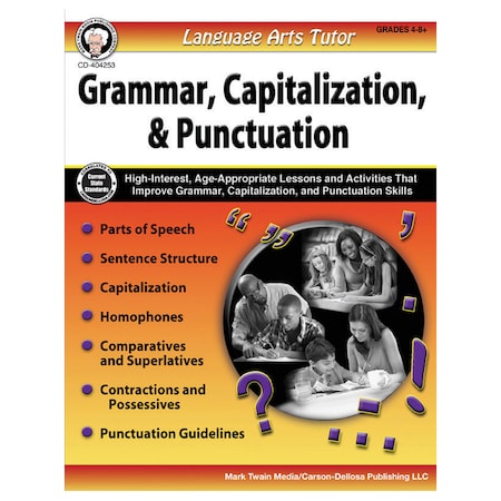 Language Arts Tutor: Grammar, Capitalization, And Punctuation, Gr 4-8